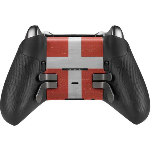 Denmark Flag Distressed Xbox Elite Wireless Controller Series 2 Skin